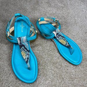 Cole Haan T-Strap Sandal Snake Print Thong 7